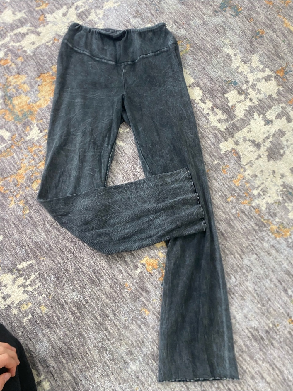 Women's Black free people flared leggings